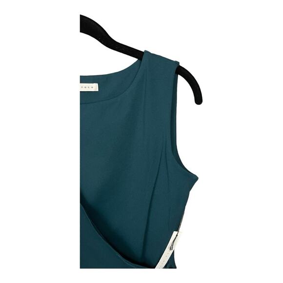 Susana Monaco Sleeveless Wrap Dress in Pine Needle Green Size M NWT - Picture 3 of 8